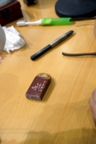 魏杰教授示範篆刻