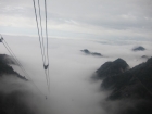 坐纜車下山時見到的雲海